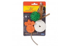 Jackson Galaxy Natural Play Time Cat Toys Assorted One Size 3 Pack