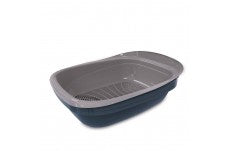 Petmate Simple Sifting Cat Litter Pan Blue, Grey One Size