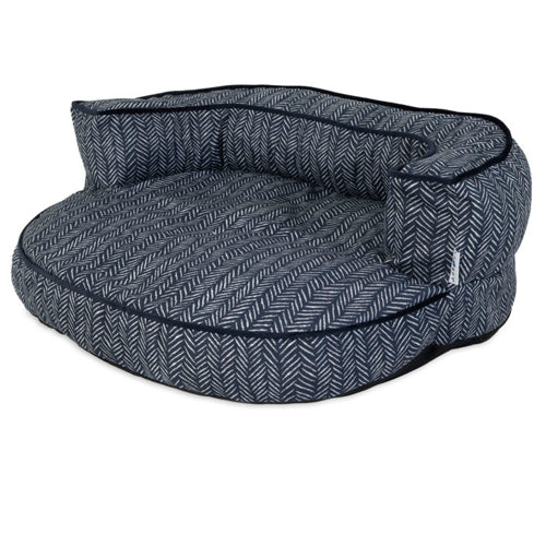 LA Z BOY Gatson Indoor/Outdoor Sofa Dog Bed Blue, 1ea/36 in X 30 in