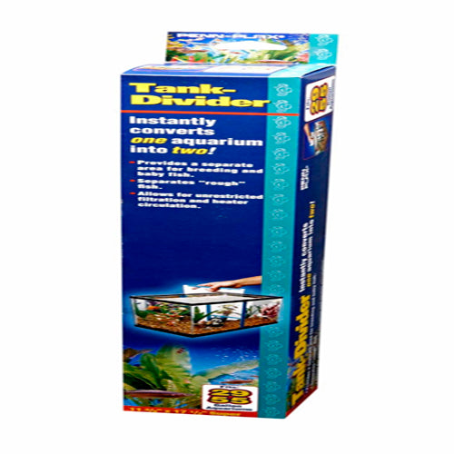 Penn-Plax Tank Divider Clear, Blue 11.37 in x 17.5 in Super