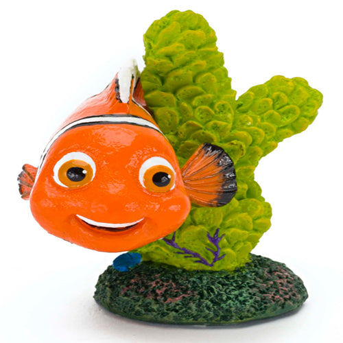 Disney Nemo On Coral Aquarium Statue Green, Orange Mini