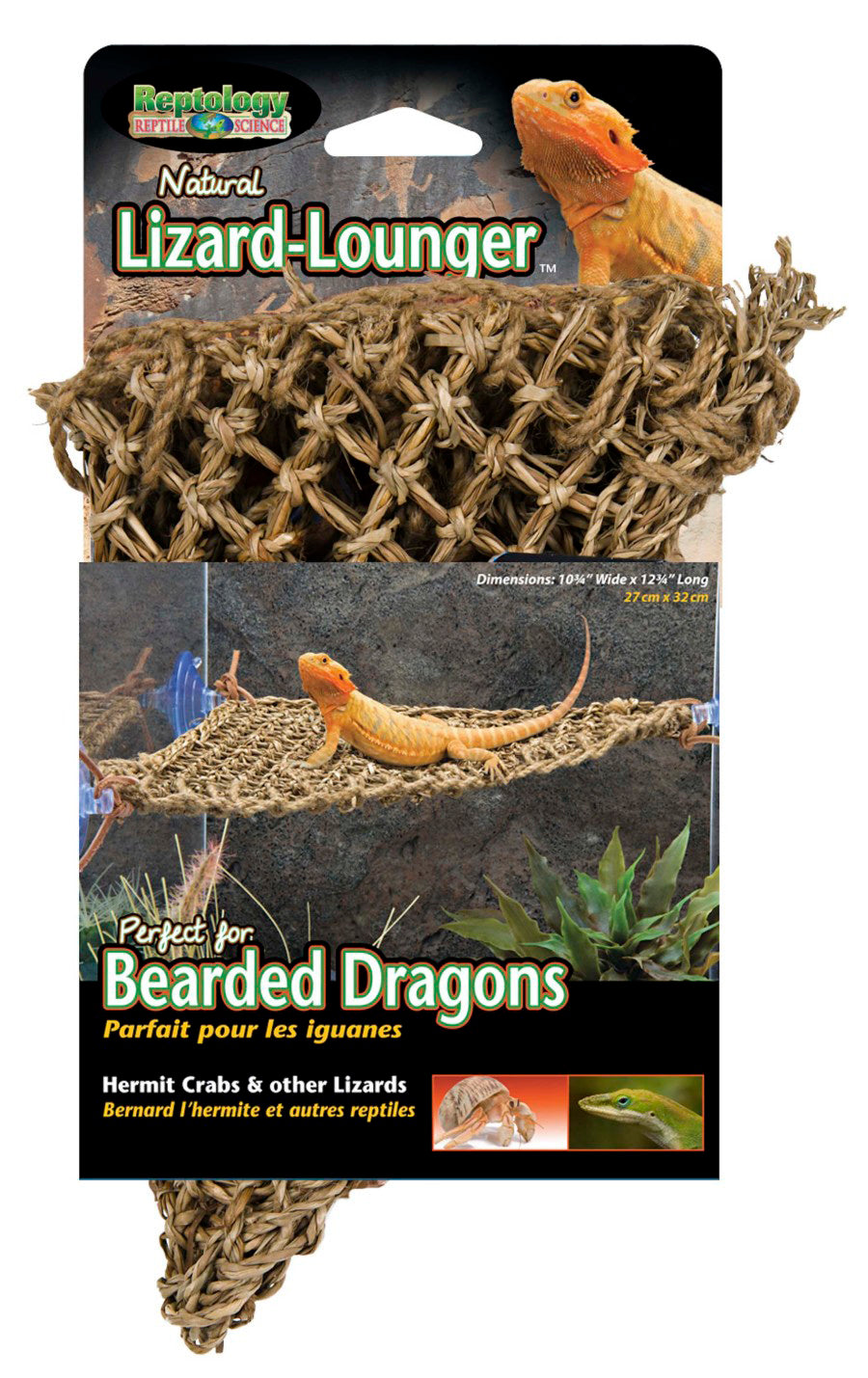 Penn-Plax Corner Lizard Lounger Climbing & Resting Mat Brown 15 in x 8 in Small