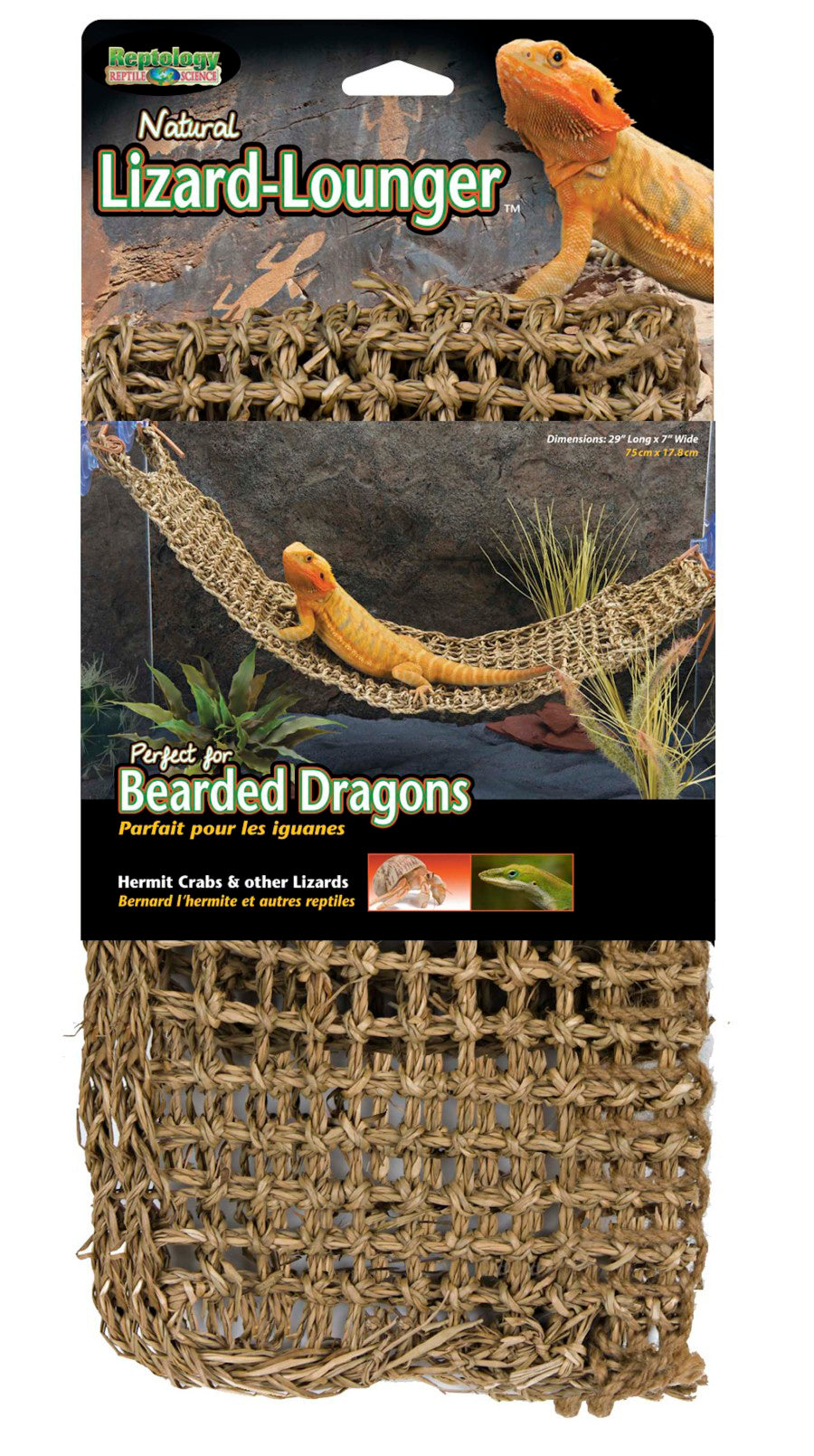 Penn-Plax Corner Lizard Lounger Climbing & Resting Mat Brown 29 in x 7 in Extra-Large