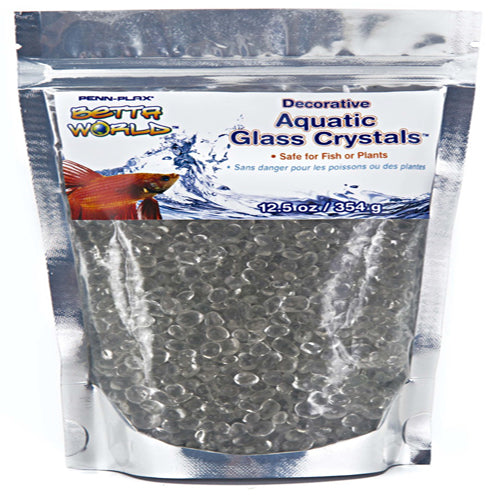 Penn-Plax Betta World Aquatic Glass Crystal Décor Crystal Sand White 12.5 oz