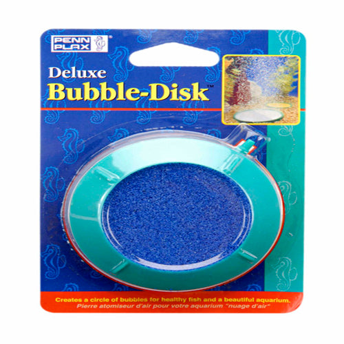 Penn-Plax Deluxe Bubble-Disk Air Stone Green, Blue 3 in Small