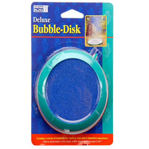 Penn-Plax Deluxe Bubble-Disk Air Stone Green, Blue 4 in Medium