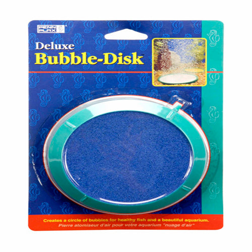 Penn-Plax Deluxe Bubble-Disk Air Stone Green, Blue 5 in Large