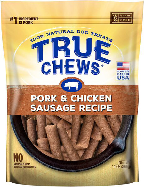 True Chews Premium Recipe Dog 14oz Pork & Chicken Sausage