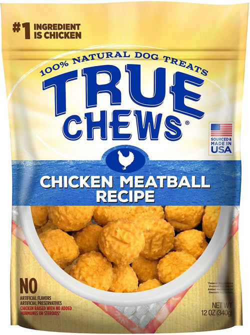 True Chews Homestyle Dog 12Oz Chicken Meatballs