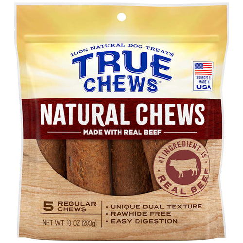 True Chews Natrl Chews Dog 10Oz Beef Regular 5Pc