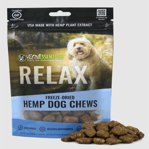 Vital Essentials Dog Relax Freeze-Dried Hemp 120Mg 3Oz