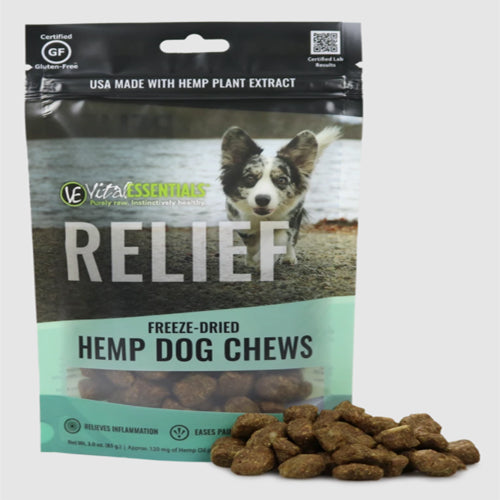 Vital Essentials Dog Relief Freeze-Dried Hemp 120Mg 3Oz