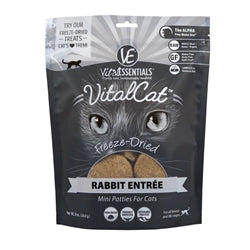 Vital Essentials Cat Freeze Dried Mini Patty Rabbit 8 Oz.
