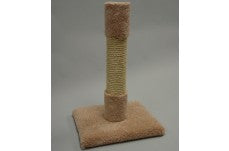 North American Pet Sisal Decorator Cat Post Scratching Post Tan 26 in