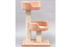 North American Pet Tree With 2 Sleep Trays Double Decker Assorted 35 In