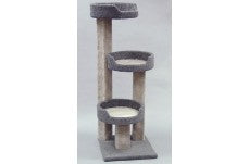 North American Pet Tree with 3 Sleep Trays Triple Decker Assorted 53 in