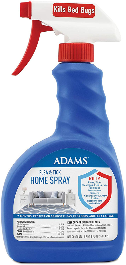 Adams Flea & Tick Home Spray, For Indoor Use 24 Ounces