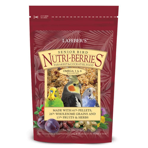 Lafeber Company Senior Bird Nutri-Berries Parakeet & Cockatiel Food 10 oz