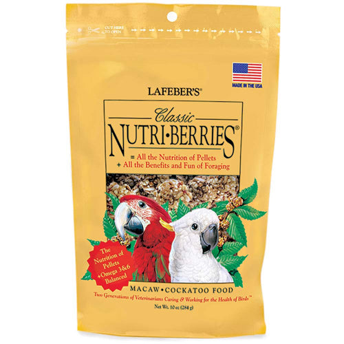 Lafeber Company Classic Nutri-Berries Macaw & Cockatoo Food 10 oz