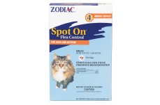 Zodiac Flea and Tick Spot On for Cats and Kittens 4 Pack