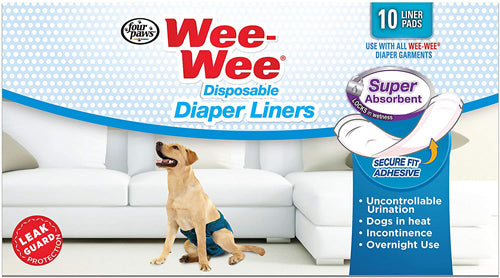 Four Paws Wee Wee Dog Diaper Garment Pads