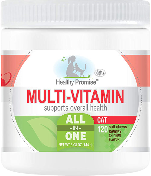 Four Paws Healthy Promise Cat Multivitamin Soft Chews 120 Count 5.08 oz.