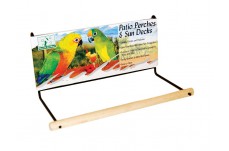 Prevue Pet Products Wood Patio Perch Brown 8 in Small