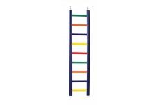 Prevue Pet Products Carpenter Creations 9-Rung Wood Ladder Multi-Color 4.25 in ?? 18 in