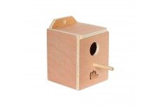 Prevue Pet Products Inside Mounting Finch Nest Box Natural Hardwood Small