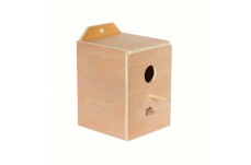 Prevue Pet Products Inside Mounting Parakeet Nest Box Natural Hardwood Large