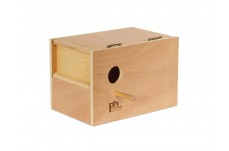 Prevue Pet Products Outside Mounting Parakeet Nest Box Unvarnished Simon Poplar Hardwood Medium