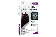 Sentry Fiproguard Flea and Tick Squeeze-On For Cats 3 Ct