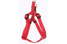 Coastal Standard Adjustable Nylon Harness Red 1X 26-38In