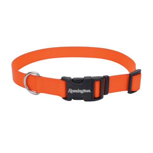 Remington Adjustable Patterned Dog Collar Safety Orange 1 in x 18-26 in Large