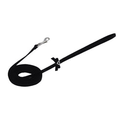 Coastal Lil Pals Suede Jeweled Leash Black 5/16X6Ft