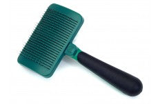 Safari Dog Self-Cleaning Slicker Brush Light Green, Dark Green Medium