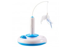 Spot Spin Around Track Cat Toy White, Blue One Size