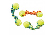 Spot Ethical Tuggaball Double Tennis Ball Assorted 9In