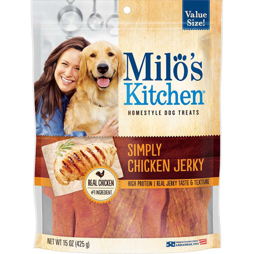 Milos Kitchen Simply Chicken Jerky Dog Treat 12.5 Oz