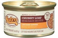 Nutro Grain Free Chunky Loaf Chicken Dinner Can Cat Food 24Ea/3Oz