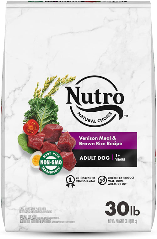 Nutro Products Wholesome Essentials Venison Meal Brown Rice and Oatmeal Recipe 30 Lb