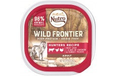 Nutro Wild Frontier Hunters Recipe Beef Loaf With A Mix Of Chicken and Turkey Pieces Dog Food Tray 3.5 Ounces (Case Of 24)