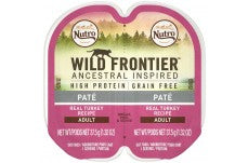 Nutro Wild Frontier Perfect Portions Pate Real Turkey Wet Cat Food Tray 2.65 Ounces (Case Of 24)