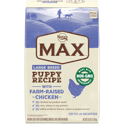 Nutro Products Max Puppy Large Breed Dry Dog Food Chicken, 1ea/25 lb