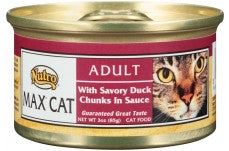 Nutro Max Savory Duck Chunks In Sauce Can Cat Food 24Ea/3Oz