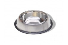 Van Ness Plastics Stainless Steel Non Tip Dog Bowl w/Rubber Ring 16oz