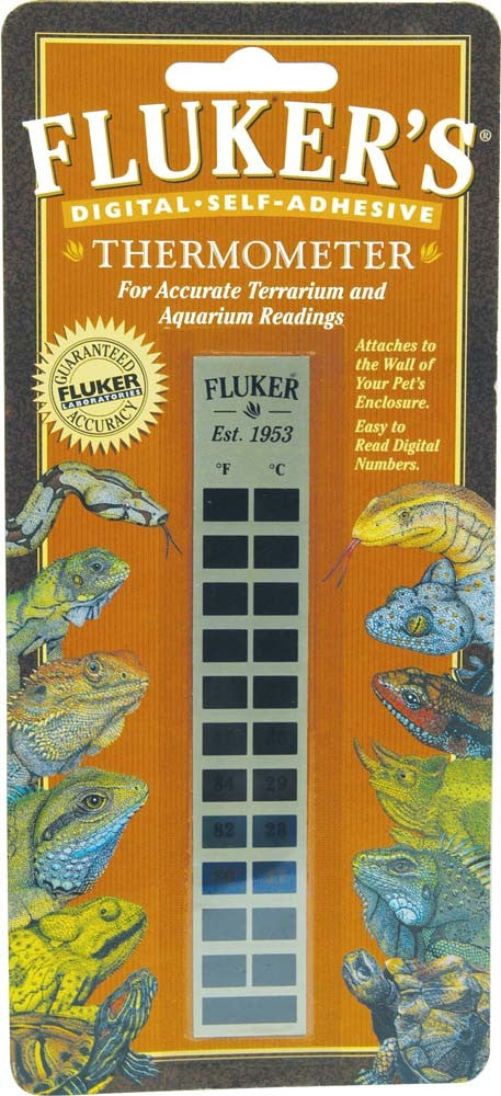 Fluker's Digital Self-Adhesive Thermometer White