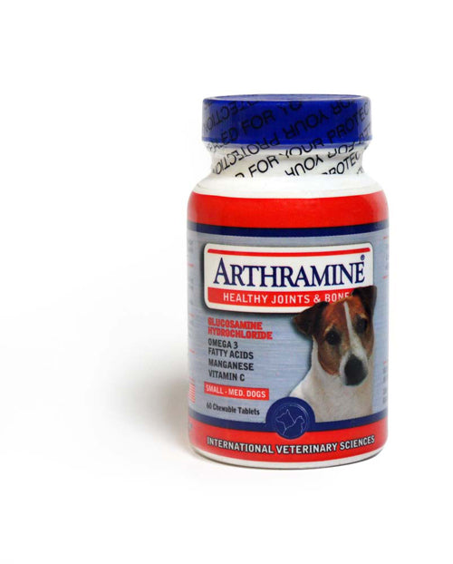 International Veterinary Sciences Arthramine Joint Care Chewable Tablet For Small and Medium Dogs 60 Tablets