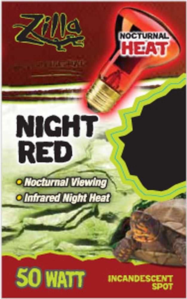Zilla Incandescent Spot Bulbs Night Red 50 Watts