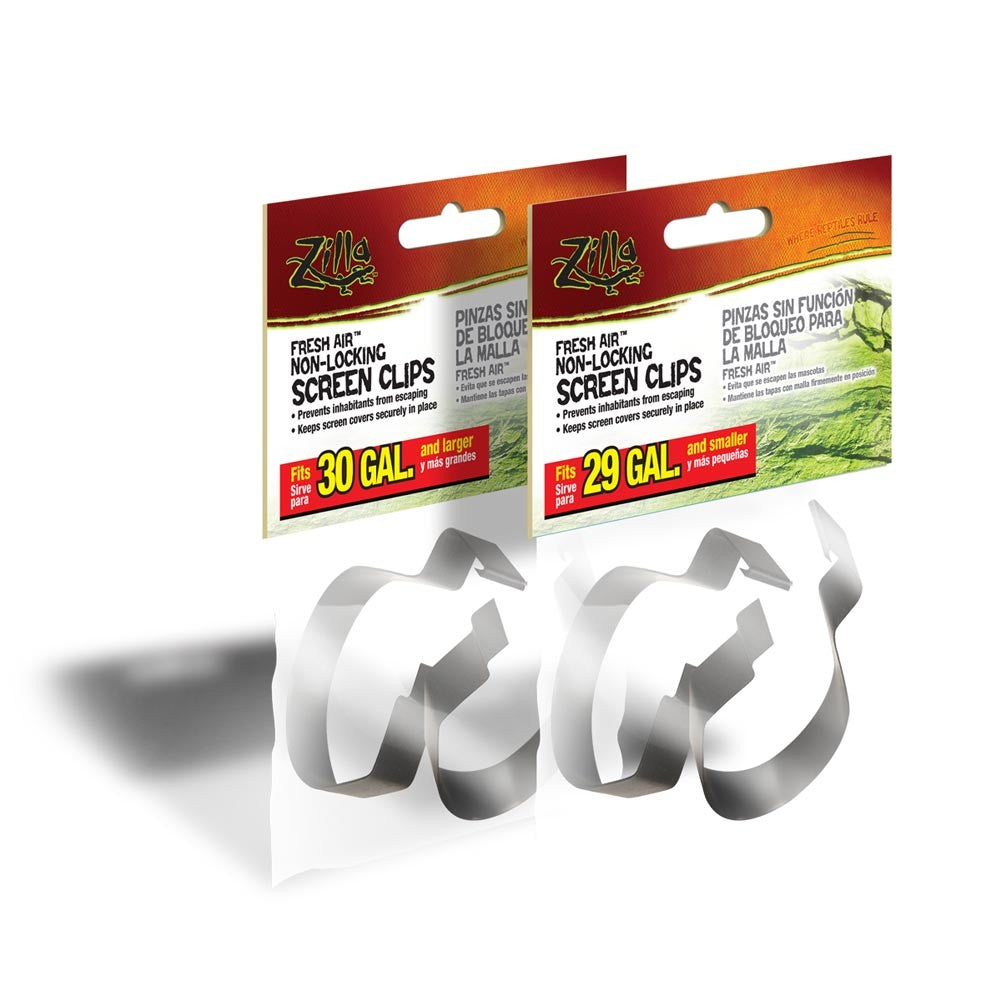 Zilla Non-Locking Screen Clips Small